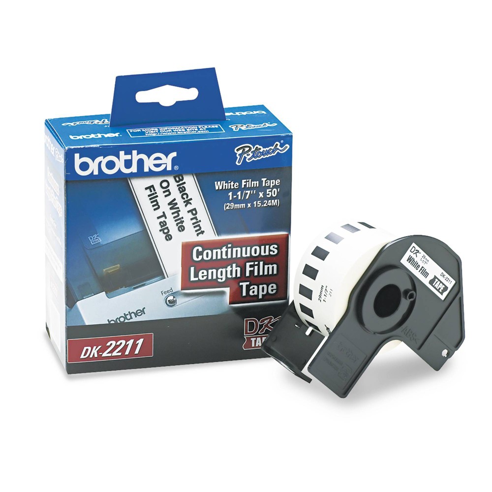 UPC 012502611738 product image for Brother Self - Adhesive Tapes 50ft - White | upcitemdb.com