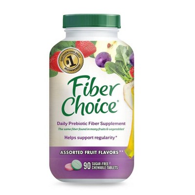 Fiber Choice Sugar Free Assorted Fruit Chewable Tablets 90ct