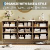 63" Wide Fluted Dresser - 9-Drawer Modern Wooden Chest with Metal Handle, Clothes Storage Organizer for Bedroom/Living Room/Hallway (Natural) - 3 of 4