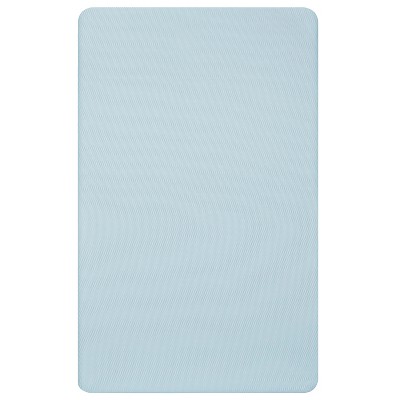 Dream On Me Snuggles Breathable Extra Firm Fiber Portable and Mini Crib Mattress in Blue Mist