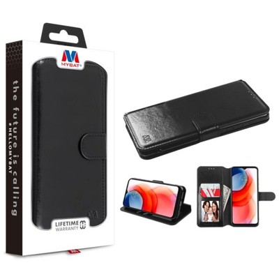 MyBat MyJacket Wallet Element Series Compatible With Motorola Moto G Play (2021) - Black