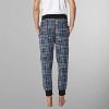 Members Only Men's Flannel Jogger Sleep Pant with Two Side Pockets - Cotton Blend Soft & Breathable Loungewear for Men - 3 of 4
