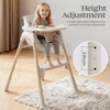 AmourLil 4-in-1 Convertible High Chair for Babies & Toddlers, Adjustable Height with Dishwasher-Safe Tray, Easy-Clean Design, Beige - 2 of 4