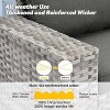 XIZZI 10 Pieces Wicker Furniture Set, Sectional Sofa Set with Wide Armrest and Deep Seat, Rattan Modular Conversation Set for Backyard Garden - 4 of 4