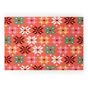 Showmemars Winter Quilt Pattern no2 Welcome Mat -Society6 - 1 of 3