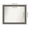 Amanti Art Cottage Non-Beveled Wood Framed Bathroom Vanity Wall Mirror - 3 of 4