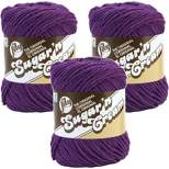 (Pack of 3) Lily Sugar'n Cream Yarn - Solids-Black Currant