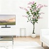 4FT Artificial Jasmines Tree with Pot, Tall Fake Tree Plant with Realistic Flowers, Lifelike Faux Tree Large Artificial Plants - 4 of 4