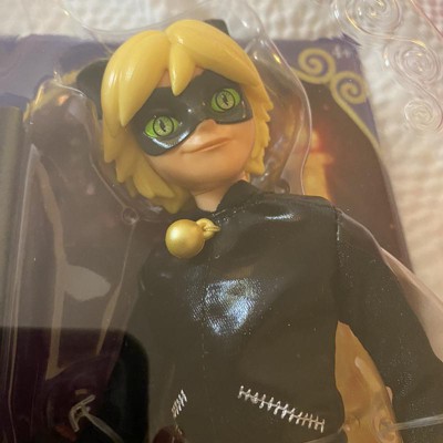 Miraculous Cat Noir Action Doll, 11 inches , Black – One-Touch Top Tred Toys