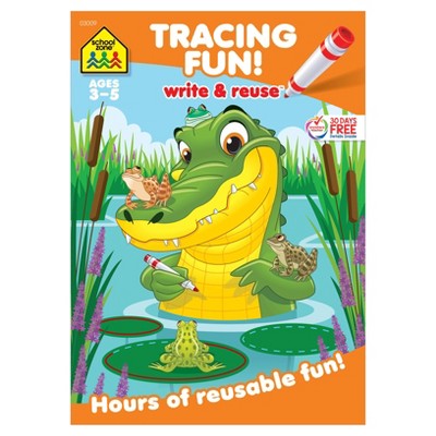 School Zone Tracing Fun! Write & Reuse Workbook - (Paperback)