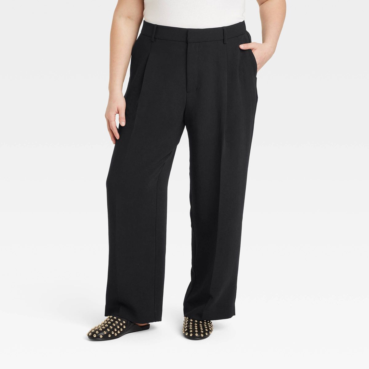 Women's Signature Crepe Essential Trousers - A New Day™ - thumbnail 4
