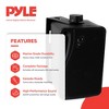 Pyle PLMR24B 3.5" 200W Box Speakers 4 Pack & PT260A Home Digital Stereo Receiver - 2 of 4
