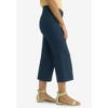 Jessica London Women's Plus Size Classic Cotton Denim Wide Leg Crop Jean - 4 of 4