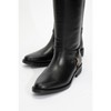 May Black Leather Buckle Boot (Women) | Forever & Always Shoes - 3 of 4