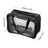 Unique Bargains PVC Zipper Handle Portable Travel Storage Makeup Bag - 2 of 3