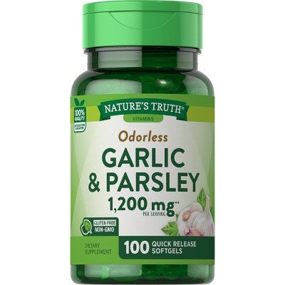 Nature's Truth Odorless Garlic and Parsley 1200mg | 100 Softgels