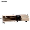 70.9" Contemporary TV Stand with 2 Drawers and 2 Doors - ModernLuxe - image 3 of 4