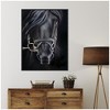 Kate and Laurel Framed Canvas Wall Art Print Ebony Splendor by Mary Sparrow, 32 x 42 Sylvie Beaded Black Frame, Traditional, Animal Art for Wall Decor - 4 of 4