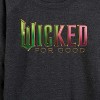 Women's - Wicked - For Good Logo Lightweight French Terry Wide Neck Long Sleeve Graphic Shirt - 2 of 4