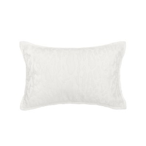 EY Essentials Avon Embroidered Tone on Tone Cotton Velvet Decorative Throw Pillow - 1 of 2