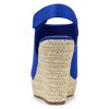Allegra K Women's Espadrille Platform Heeled Wedges Sandals - 3 of 4