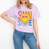 Simply Sage Market S.W.Smiley Sunshine Neon Boxy Crop Top - 2 of 4