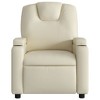 VidaXL Massage Recliner Chair Cream Faux Leather - 4 of 4