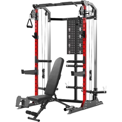 Power Cage Home Rack, Multi-Function Free Weight Gym Workout Machine