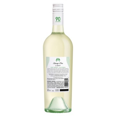 Menage a Trois Pinot Grigio White Wine - 750ml Bottle