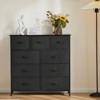 SKRAN 9-Drawer Dresser, Fabric Storage Tower For Bedroom, Closet, Tall Chest Organizer Unit With Fabric Bins, Steel Frame, Wood Top,Pull Handle - 2 of 4