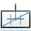 Mount-It! Full Motion Ceiling TV Mount Bracket | Fits 32 - 70 Inch Flat Panel TVs | Adjustable Height Telescoping Tilt and Swivel | 110 Lbs. Capacity - 3 of 4