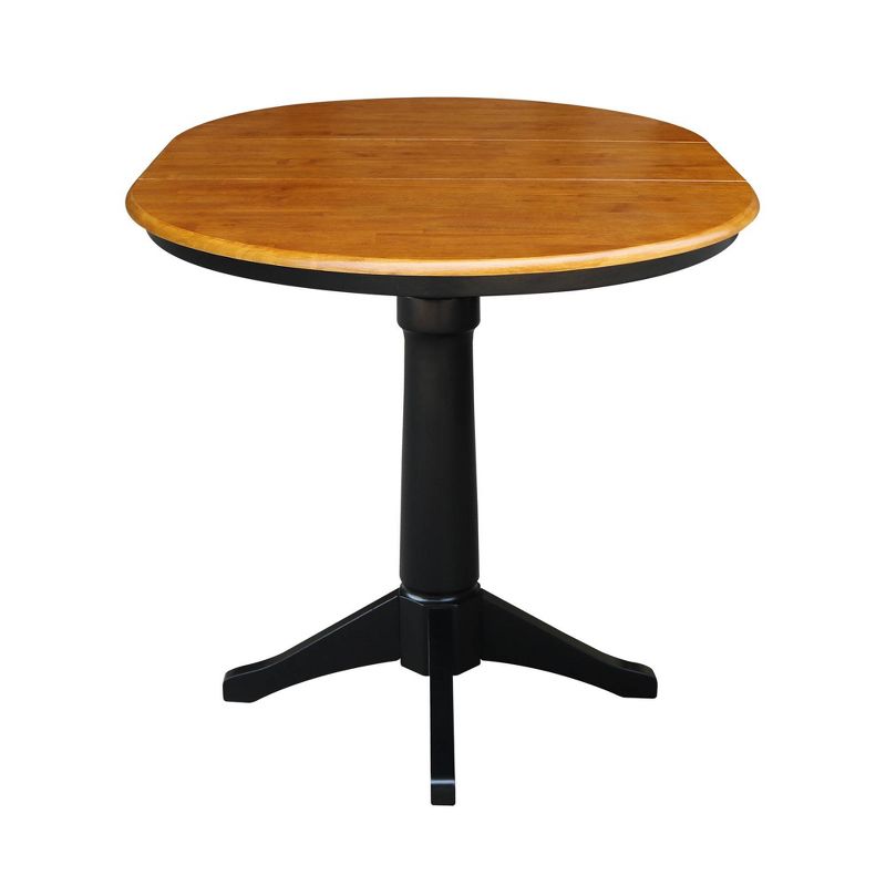 36" Magnolia Round Top Counter Height Dining Table with 12" Leaf - International Concepts, 4 of 8