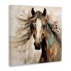 Stupell Industries Brown Horse with Florals, 30" x 30" - 3 of 4