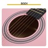 TopComfy Toy Guitars and String Instruments Dreadnought Barrel Shaped Cutaway Acoustic Guitar Kids Fun Accessories For Kids, Pink, 43.31"*19.29"*5.71" - 3 of 4