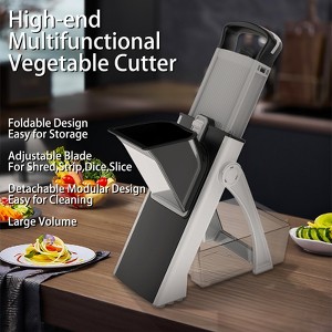 Manual Kitchen Slicer, Multi-purpose Vegetable Slicer, No need to change blades for shredding, slicing, dicing, Potato Slicer, French Fry Cutter - 1 of 4