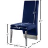 Meridian Furniture,Porsha Velvet Dining Chair, Set of 2 - 4 of 4