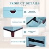 30" Blue Bathroom Vanity with Ceramic Sink, Solid Wood Frame, 2 Storage Drawers, Modern Undermount Cabinet with Pre-Drilled Faucet Holes - 3 of 4