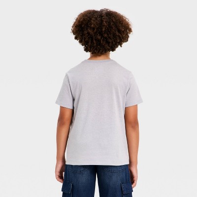 Детские Cat & Jack Boys' Short Sleeve Explore Dino Graphic T-Shirt - Cat & Jack™ Heather Gray XL — фото 3