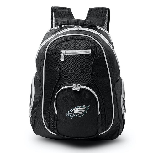 Philadelphia Eagles Premium Color Trim Backpack - Black/Gray