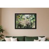HomeRoots Water Lilies Summer Pond Brown Framed Print Wall Art - 2 of 4