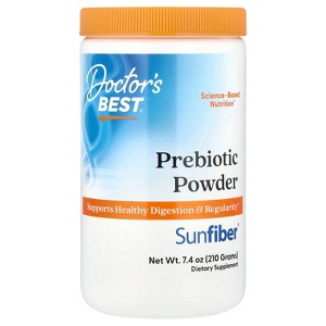 Doctor's Best Prebiotic Powder, Sunfiber®, Unflavored, 7.4 oz (210 g) - 1 of 2