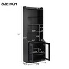 Tall Pantry Cabinet With Door,Versatile Sideboard Cabinet With Adjustable Shelves,Pantry Storage Cabinet,Pantry Cabinets in kitchen-Cuddlewood - 4 of 4