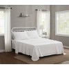 The Farmhouse by Rachel Ashwell King 4pc Washed Cotton Sheet Set White: 200 Thread Count, Includes 2 Pillowcases & Fitted Sheet - 2 of 3