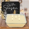 Courtside Market Tis the Season Pines 6.5x6.5 Artboard Lid & 20oz Candle Set - 4 of 4