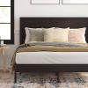 Taylor & Logan Queen Amara Wooden Platform Bed with Headboard Dark Brown: 5-Year Warranty, Wood Frame, 44.5" Height - 4 of 4