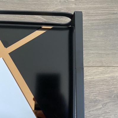 Block Print Vanity Tray Matte Black - Home Details : Target