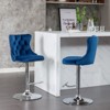 NicBex Dining Chairs Set of 2 Bar stool Upholstered Chair Swivel Velvet Adjusatble Seat with Backs Tufted for Home Pub and Kitchen - 3 of 4