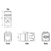 ICC CAT6 RJ45 Keystone Jack for HD Style - IC107F6VWH - Data and Networking Cables - 2 of 4