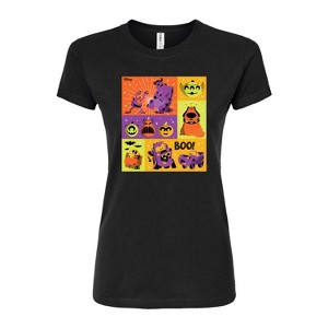Women's - Disney - Halloween Movies Grid Fitted Graphic T-Shirt - 1 of 3