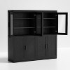 PexFix 3 Drawer Vertical File Cabinet Rolling Wooden Mobile Under Desk with Casters for Home Office - 4 of 4